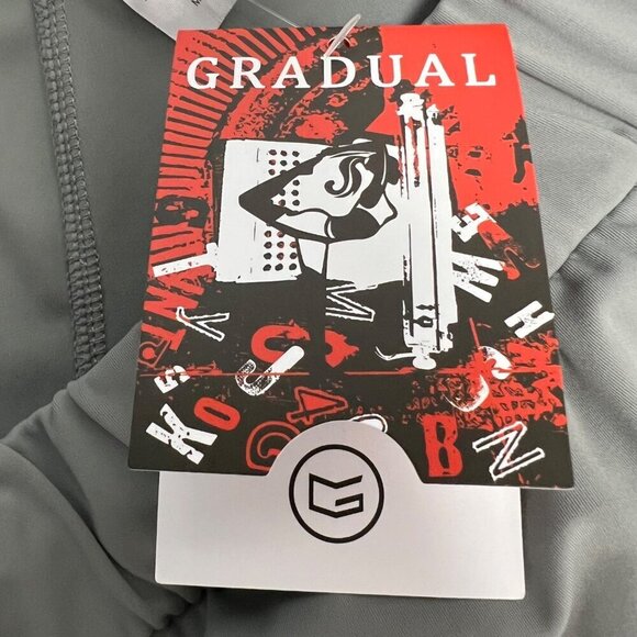 G Gradual Women’s Drawstring Straight Leg Pants Gray L NWT Sport Lounge - Picture 9 of 9